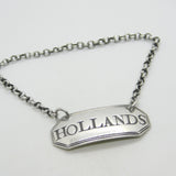 George III Sterling Silver Hollands Gin Decanter Label Antique 1800 London