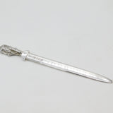 Sterling Silver Royal Irish Silver Co. Knight Letter Opener Vintage 1973 Sheffied
