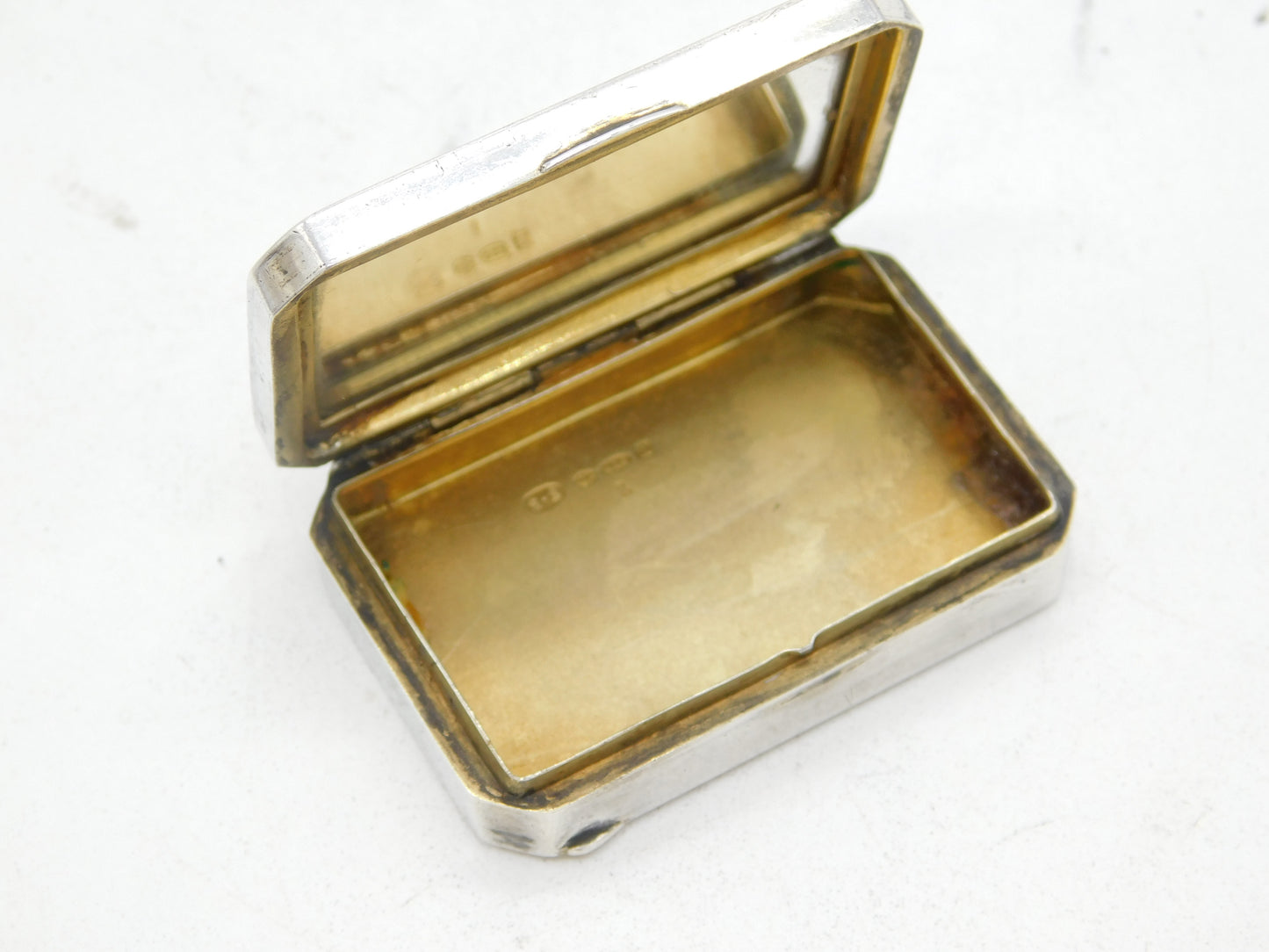 Sterling Silver, Red Guilloche Enamel, Marcasite Compact Box Antique 1928 Deco