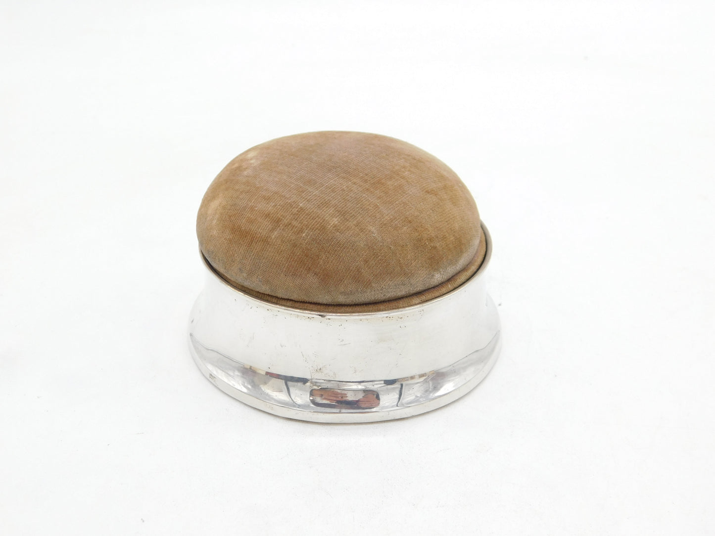 Sterling Silver Mounted Jewellery & Ring Box Antique 1918 Birmingham Art Deco
