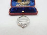 Rare Braemar Sterling Silver Buckle Kilt Brooch Pin William W. Randall Antique