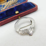 Rare Braemar Sterling Silver Buckle Kilt Brooch Pin William W. Randall Antique