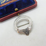 Rare Braemar Sterling Silver Buckle Kilt Brooch Pin William W. Randall Antique