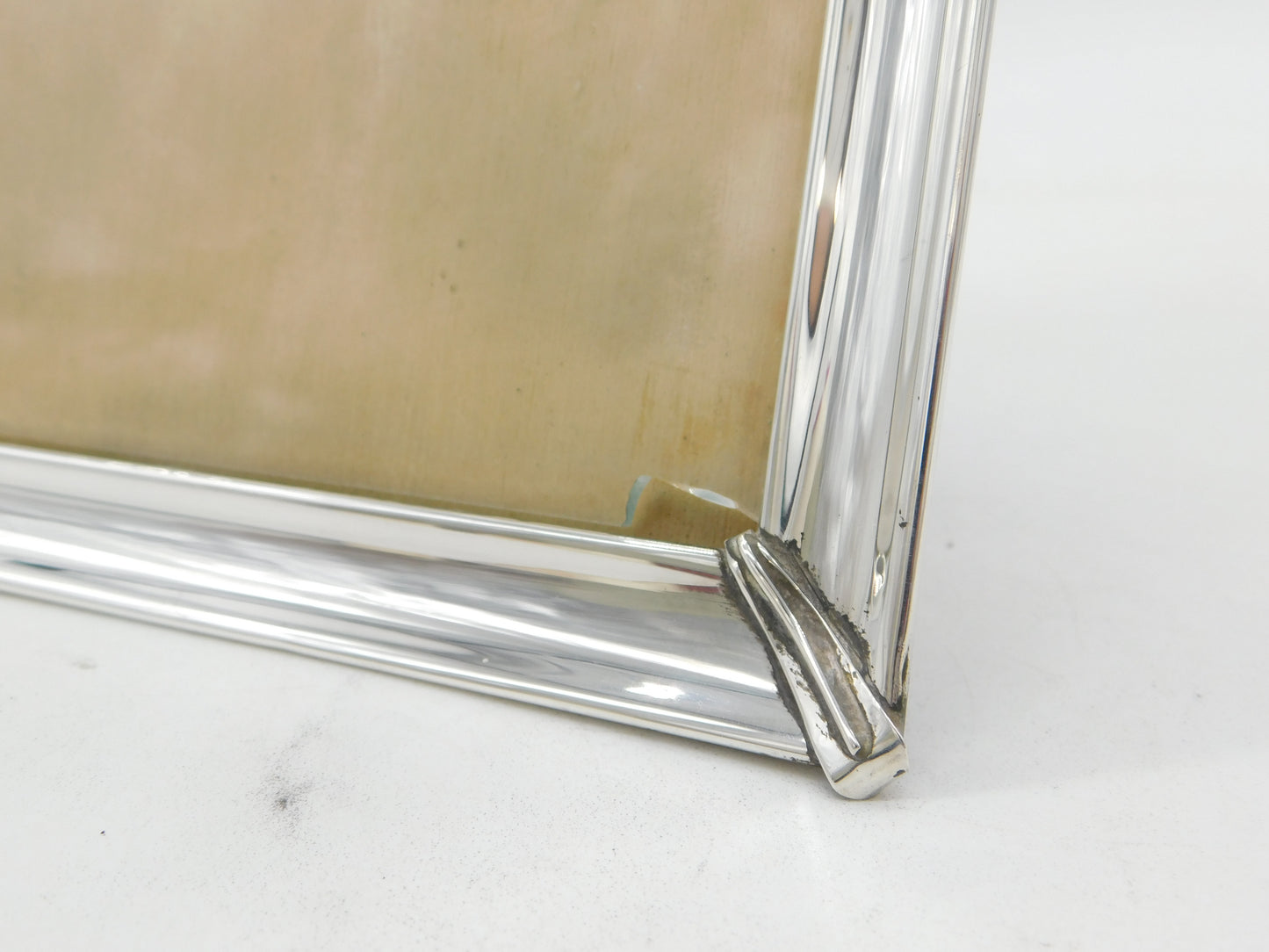 20th Century Spanish Sterling Silver Portrait Picture Frame Antique c1920 Deco