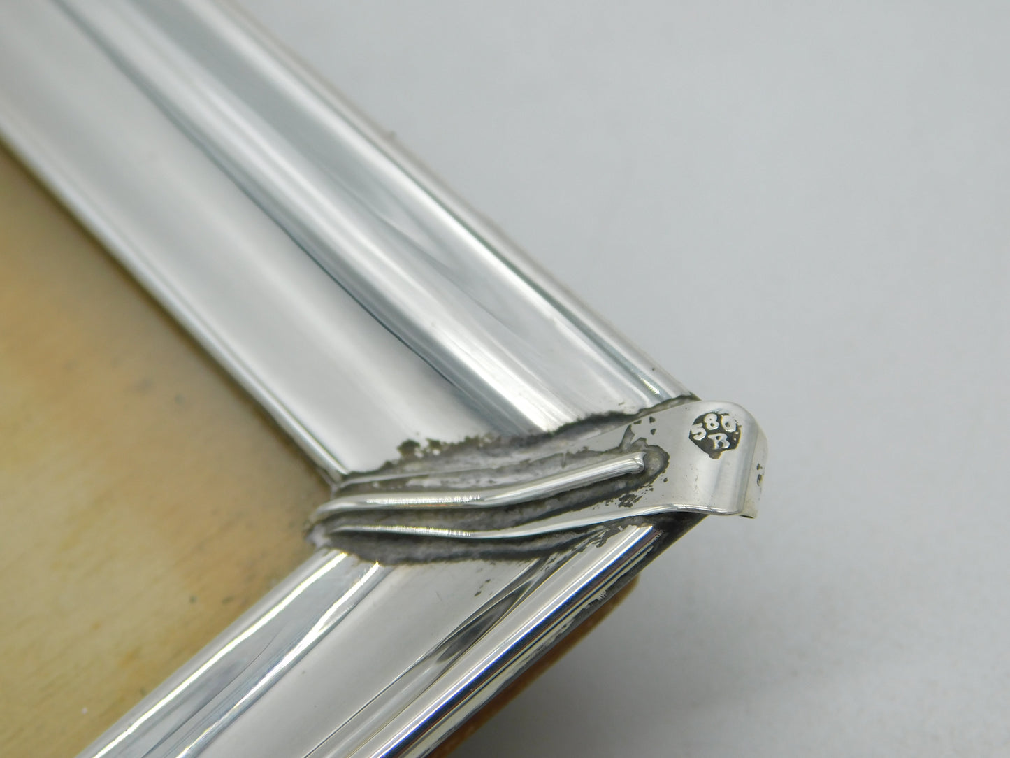 20th Century Spanish Sterling Silver Portrait Picture Frame Antique c1920 Deco