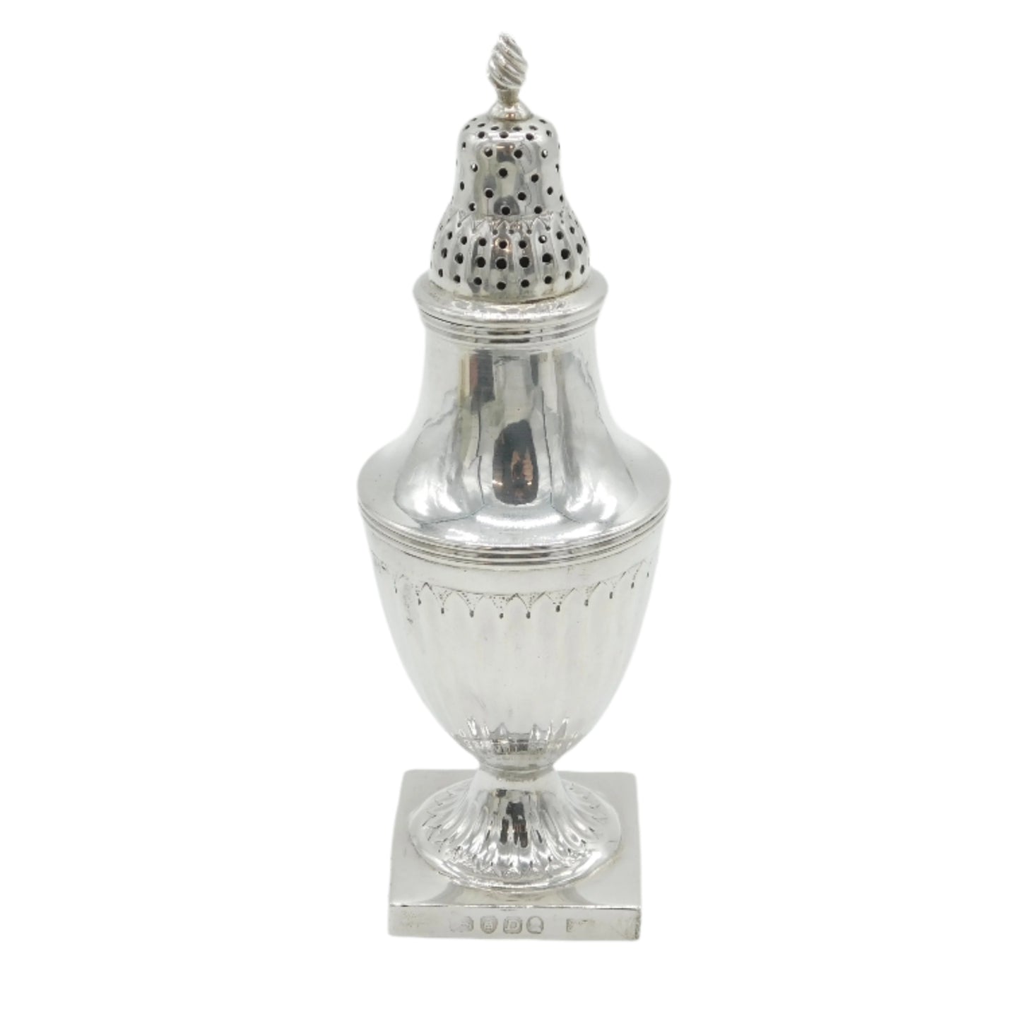 George III Sterling Silver Pedestal Sugar Caster Antique 1799 London