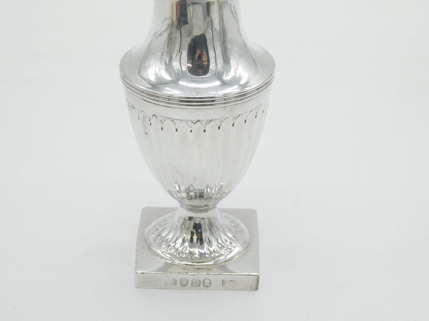George III Sterling Silver Pedestal Sugar Caster Antique 1799 London
