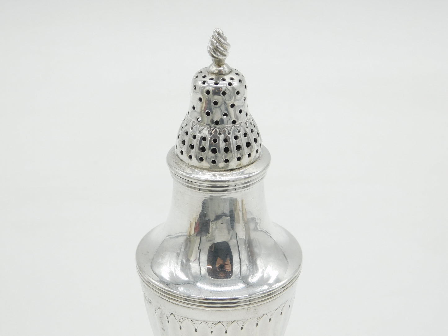 George III Sterling Silver Pedestal Sugar Caster Antique 1799 London