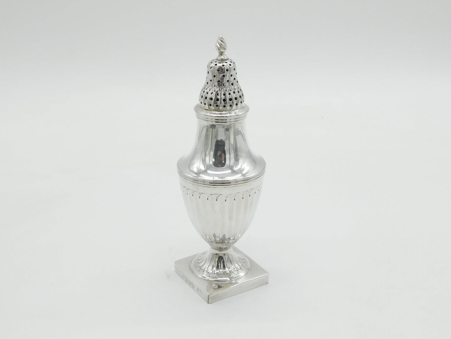 George III Sterling Silver Pedestal Sugar Caster Antique 1799 London