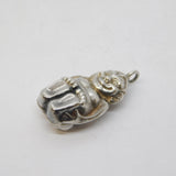 Sterling Silver Cornish Pixie Souvenir Fob Pendant Antique c1920 Art Deco