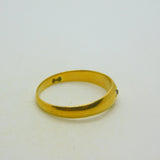 Victorian 18ct Yellow Gold & 0.1ct Diamond Gypsy Ring Antique 1900 London