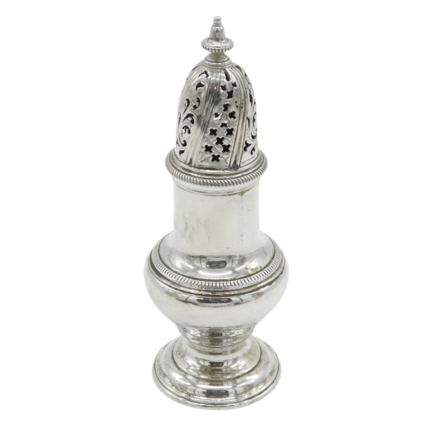 George II Sterling Silver Muffineer Sugar Caster Antique 1751 London
