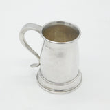 Sterling Silver Half Pint Tankard Mug Antique 1921 Birmingham Roberts & Dore Ltd