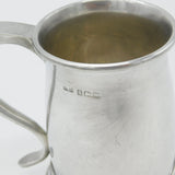 Sterling Silver Half Pint Tankard Mug Antique 1921 Birmingham Roberts & Dore Ltd