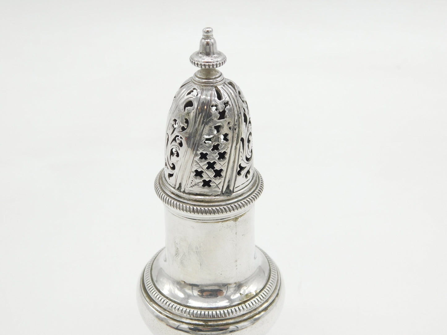 George II Sterling Silver Muffineer Sugar Caster Antique 1751 London