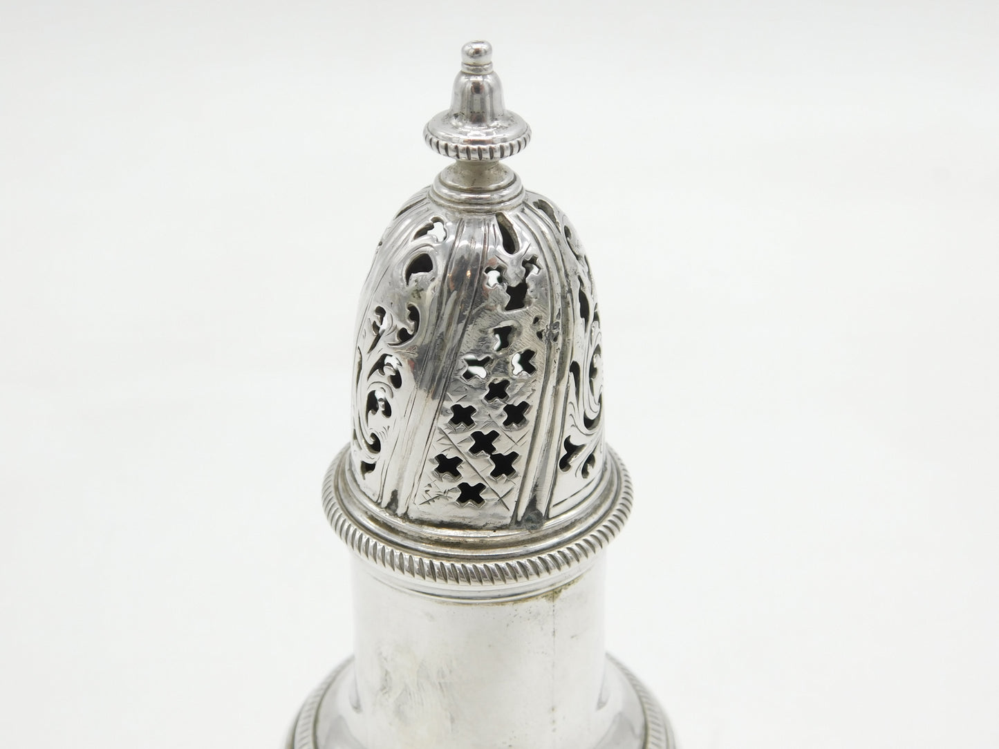 George II Sterling Silver Muffineer Sugar Caster Antique 1751 London