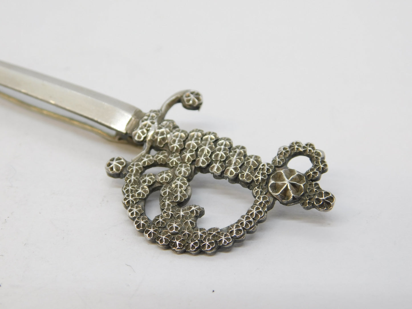 Charles Horner Victorian Sterling Silver Sword Brooch Pin Antique 1899 Chester