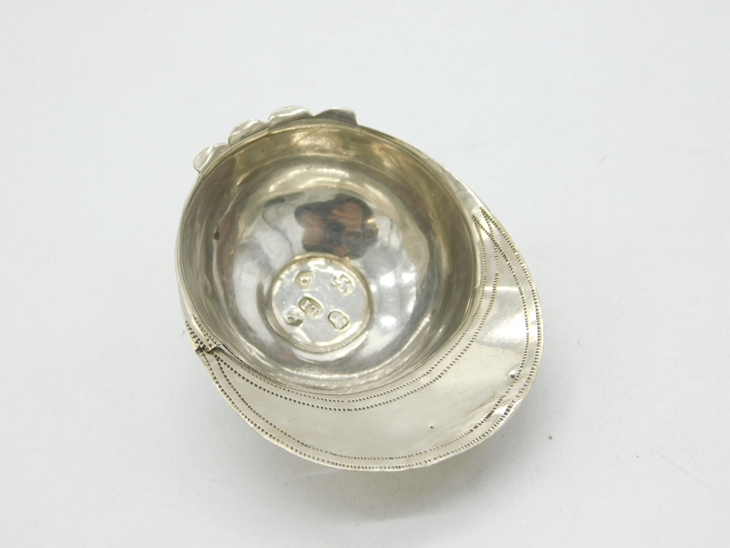 George III Sterling Silver Novelty Jockey Cap Tea Caddy Spoon Antique 1799 AF