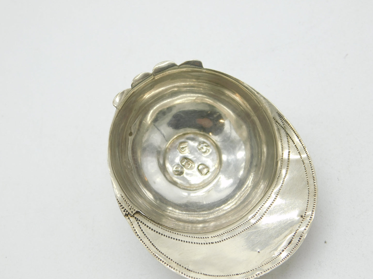George III Sterling Silver Novelty Jockey Cap Tea Caddy Spoon Antique 1799 AF