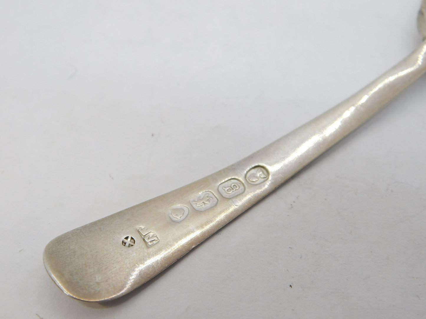 George IV Sterling Silver Shell Bowl Tea Caddy Spoon Antique 1822 London