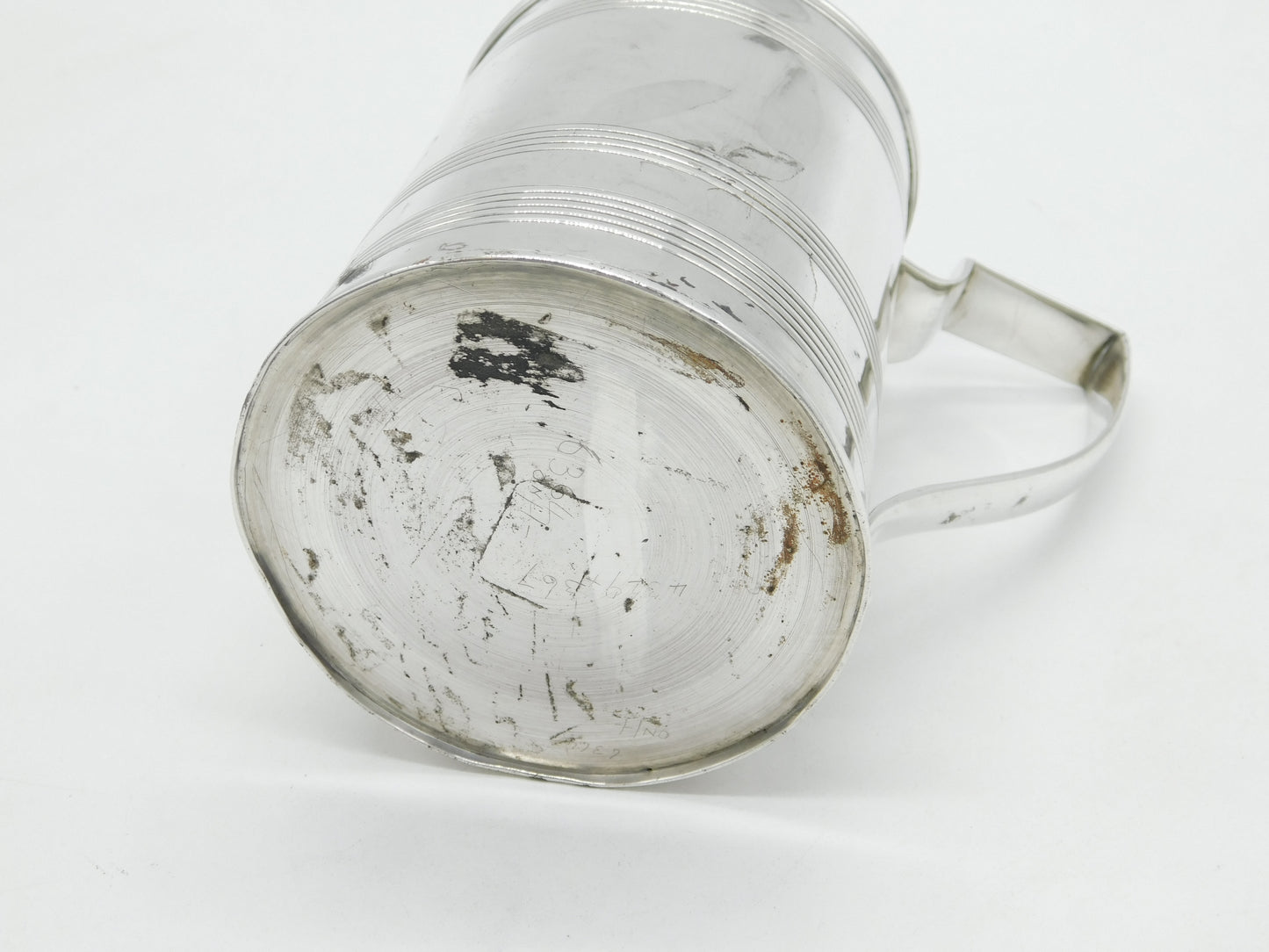George III Sterling Silver Lined Half-Pint Tankard Antique 1800 London J. Emes