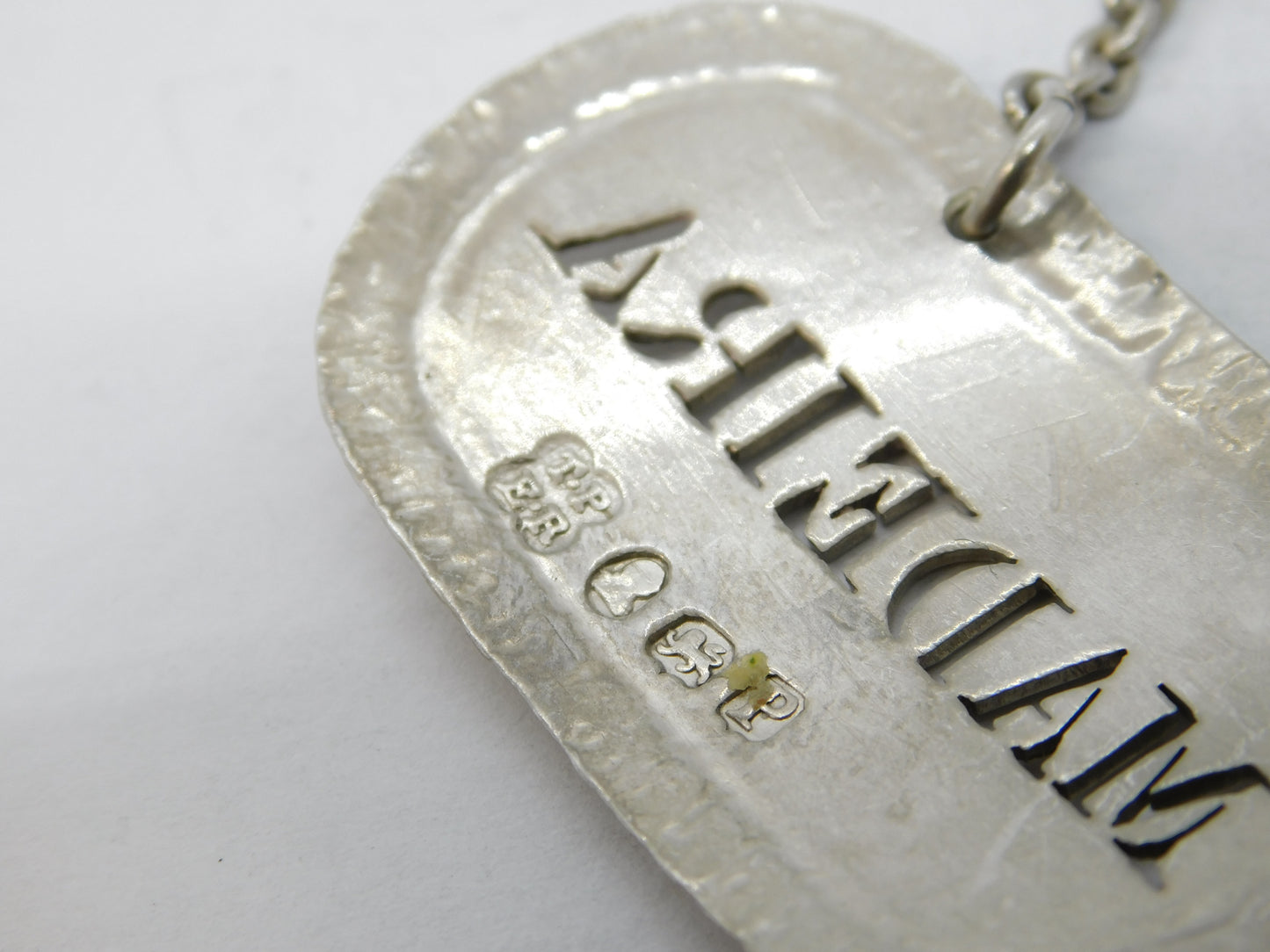 George III Sterling Silver Pierced Madeira Decanter Label 1810 London