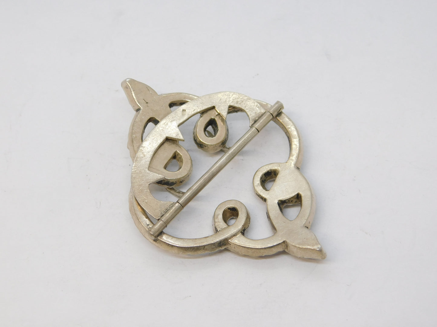 19th Century Sterling Silver, Paste & Ruby Set Snake Serpent Buckle Antique c1860