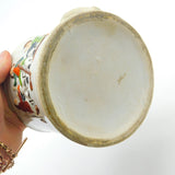 19th Century Staffordshire Ceramic Frog Mug Tankard Pub Tavern Scene Georgian