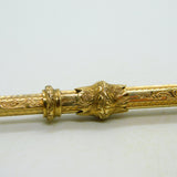 Victorian 9ct Yellow Gold Cased Bloodstone Set Propelling Pencil Antique c1880