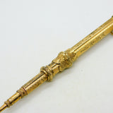 Victorian 9ct Yellow Gold Cased Bloodstone Set Propelling Pencil Antique c1880