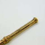 Victorian 9ct Yellow Gold Cased Bloodstone Set Propelling Pencil Antique c1880