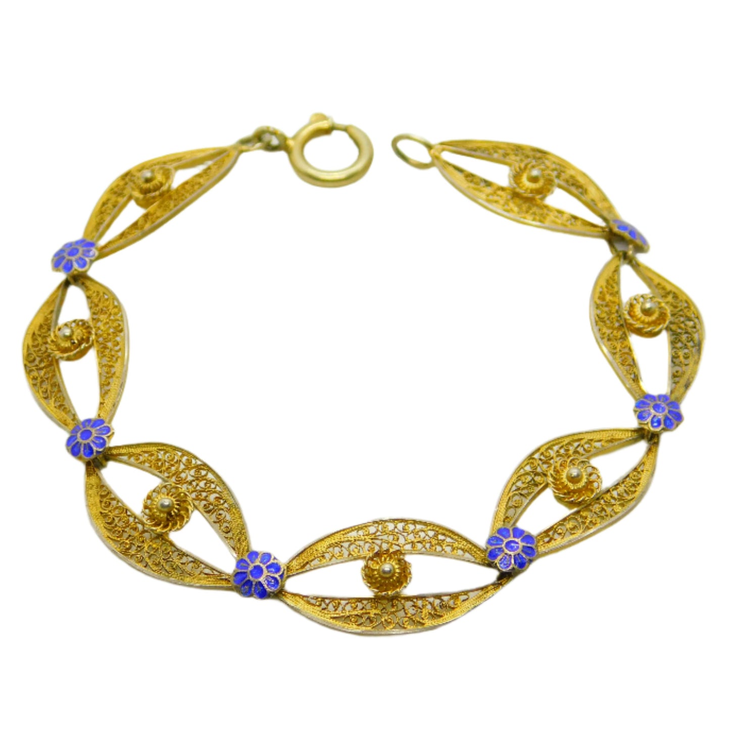 Chinese Sterling Silver Enamel Bracelet Jewellery