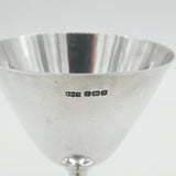 Sterling Silver Martini Glass Goblet Antique 1916 Sheffield Art Deco