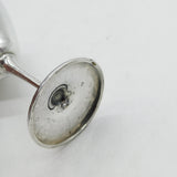 Sterling Silver Martini Glass Goblet Antique 1916 Sheffield Art Deco