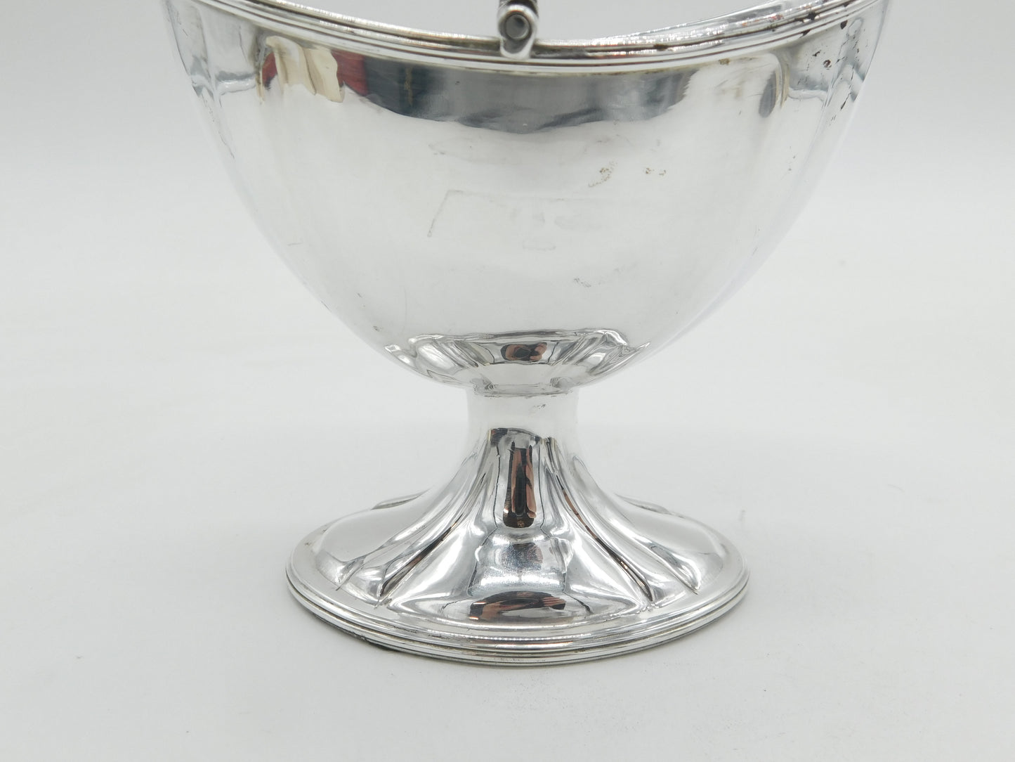 George III Sterling Silver Minimal Pedestal Sugar Bowl Antique 1796 London