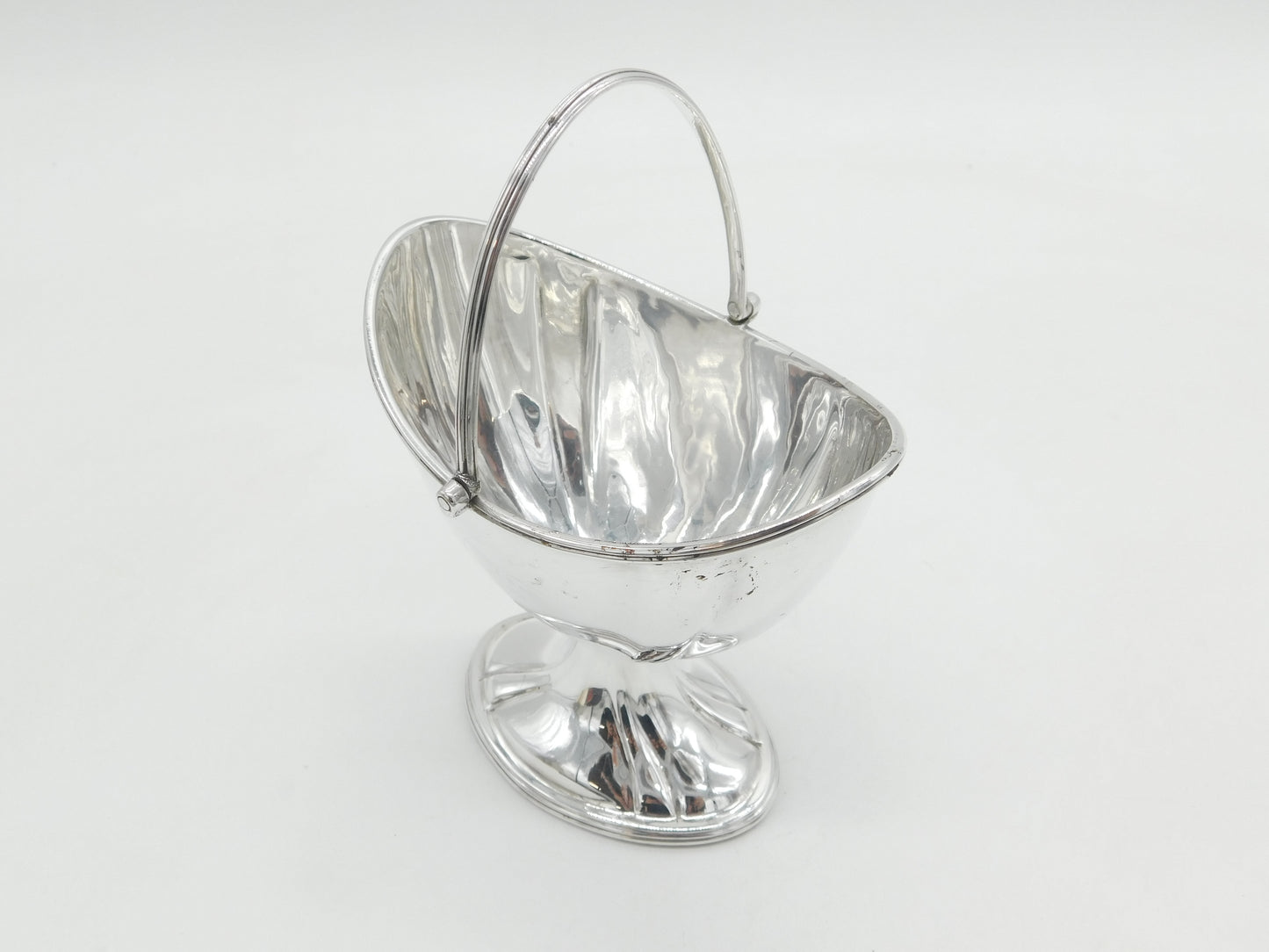 George III Sterling Silver Minimal Pedestal Sugar Bowl Antique 1796 London