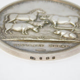 Sterling Silver 'Warwickshire Agricultural Society' Medal Antique 1928 Art Deco