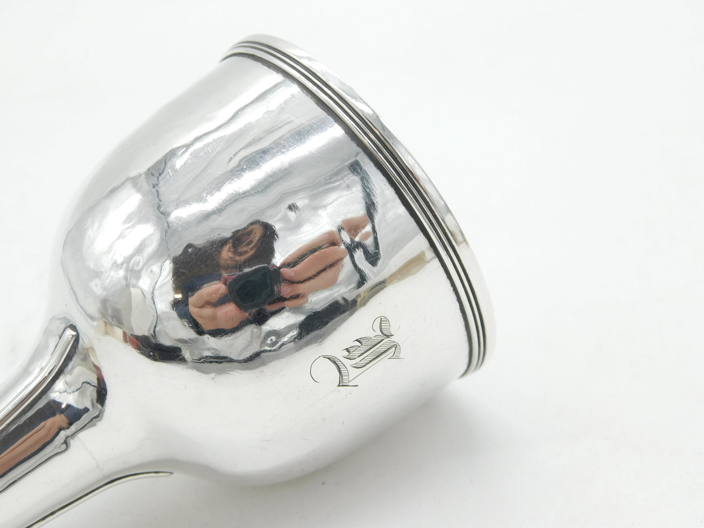 George III Sterling Silver 'L' Initial Wine Funnel Antique 1817 London