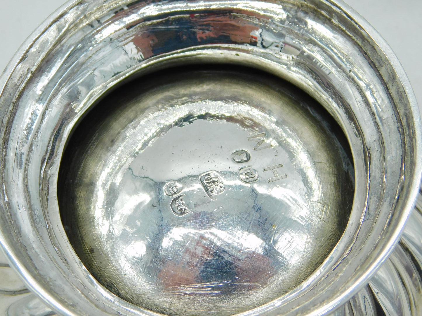George IV Pair of Sterling Silver Order of Bath Salt Cellars Antique 1828 London