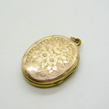 Victorian 9ct Gold Back & Front Enamel 'In Memory Of' Mourning Locket Antique c1880