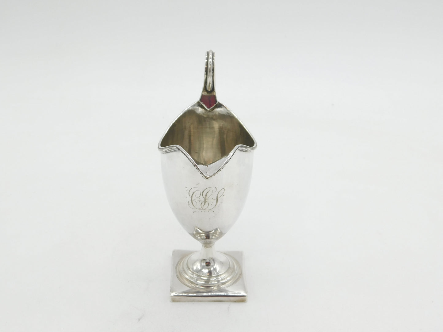 George III Sterling Silver Helmet Cream Jug Antique 1793 London Bateman