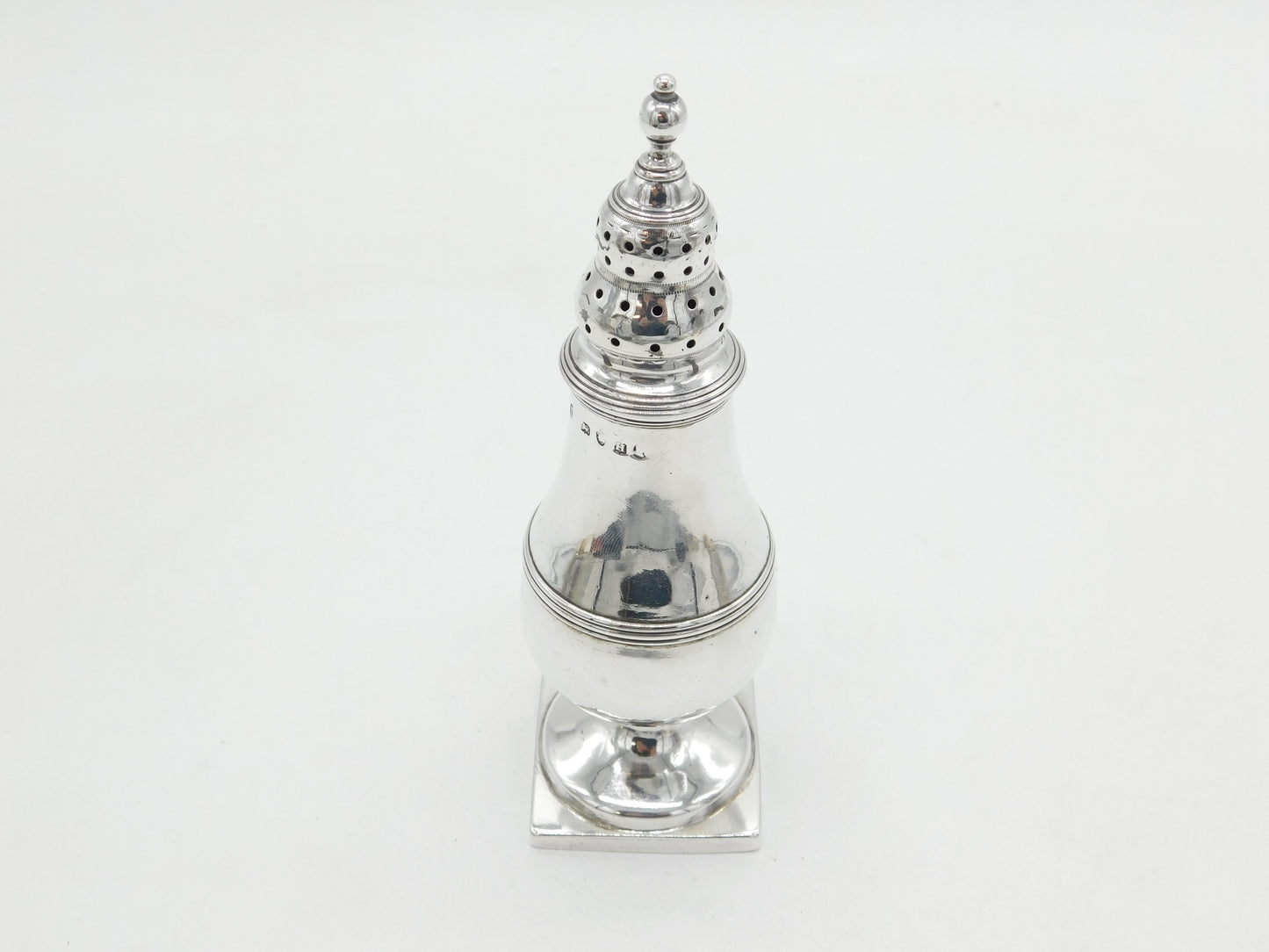 George III Sterling Silver Pedestal Sugar Caster Muffineer Antique 1803 London
