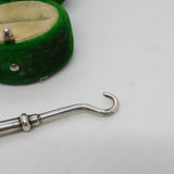 Edwardian Sterling Silver Golf Club Button Hook Fob Antique 1908 Birmingham
