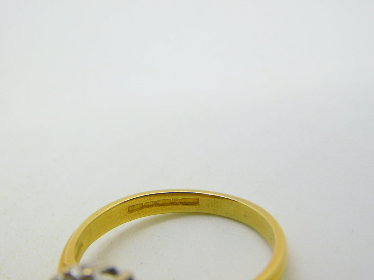 18ct Yellow Gold, 1ct Aquamarine & Diamond Engagement Ring Vintage c2000
