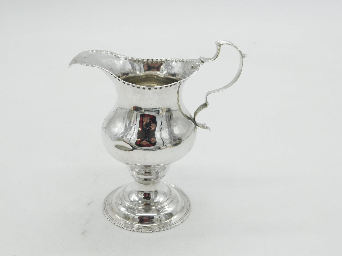 George III Sterling Silver Pedestal Cream Jug Antique 1781 London