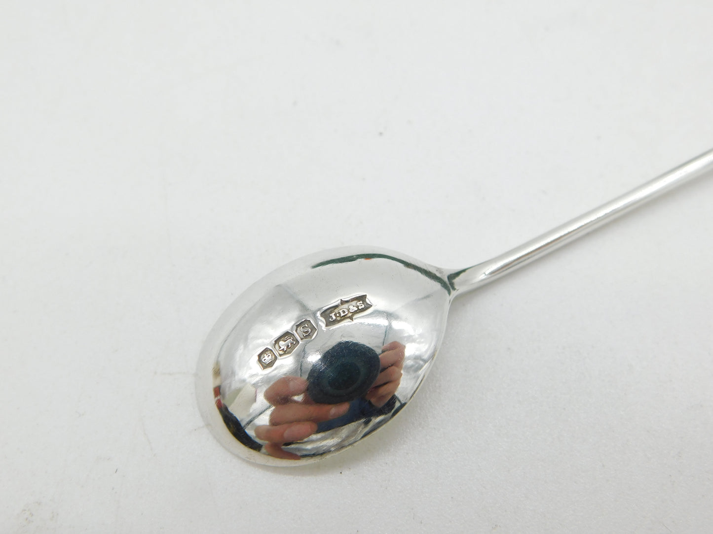 Boxed Sterling Silver Colourful Bakelite Teaspoon Set Antique 1935 Sheffield