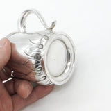 Sterling Silver Leaf Pattern Christening Mug 1937 Birmingham Adie Bros. Antique