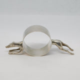 Sterling Silver Cast Novelty Racing Greyhound Napkin Ring Vintage 1978 Birmingham