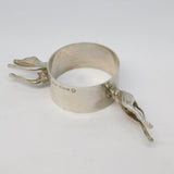 Sterling Silver Cast Novelty Racing Greyhound Napkin Ring Vintage 1978 Birmingham