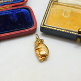 9ct Yellow Gold Australian Koala Charm Pendant Vintage 1971 Birmingham
